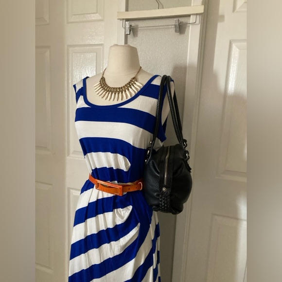 Dana Buchman Striped Maxi Dress - Women's Size 16 - Picture 9 of 9